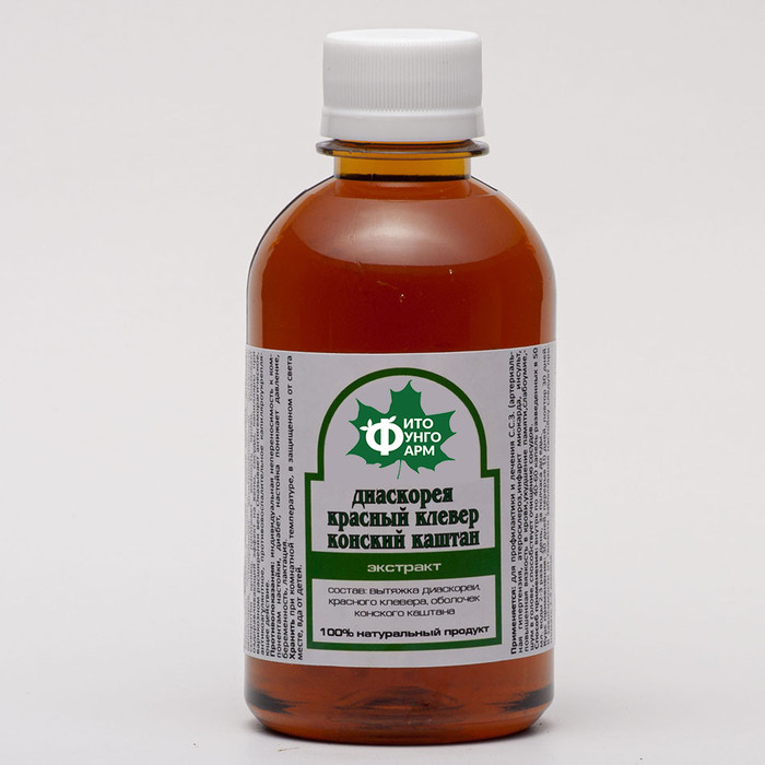 ЭКСТРАКТ (ЖИДКИЙ) ДКК (диоскорея  кавказская, красный клевер, конский каштан).